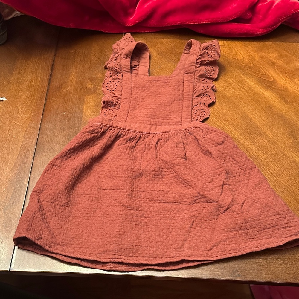 Zara Terracotta Sleeveless jumper Dress